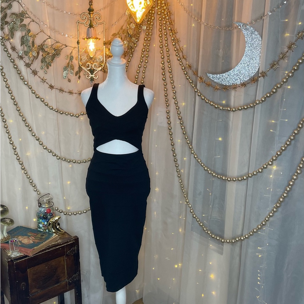 Express Black Zip-Up Dress